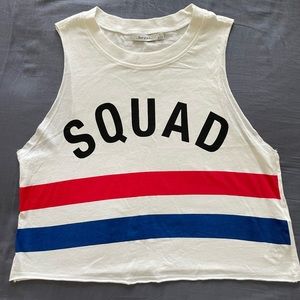 SQUAD muscle crop top